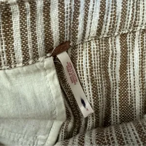 Free People Marta Yarn Dye Trouser Pants Sz 4 Stripe Wide Leg Cotton thumbnail 16