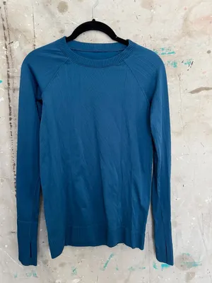 Lululemon Rest Less Pullover, Carbon Blue thumbnail 3