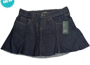 Wild Fable Denim Skirt Women's Size 00 Mini Flare Pockets 30" Waist NWT thumbnail 1