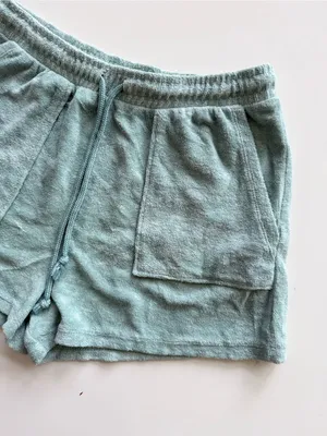 Zara Terry Cloth Hi-Rise Shorts Size Large thumbnail 3