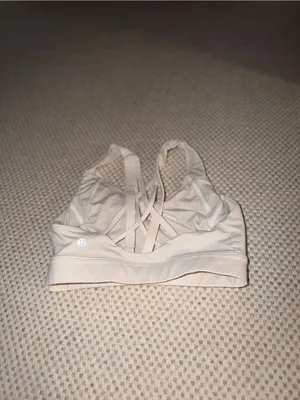 lululemon athletica White Scoop Sports Bra thumbnail 4