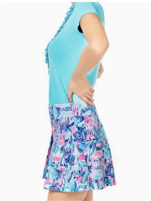Lilly Pulitzer Fraser Skort Shorts in Ravello Blue / Perfect Match thumbnail 4