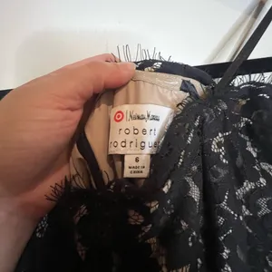 Robert Rodriguez Black‎ Strapless Lace Dress thumbnail 6