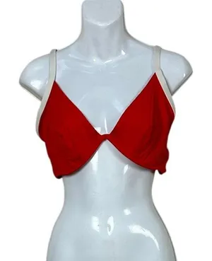 Aerie Red Bikini Top size 38DD thumbnail 1