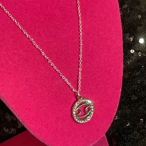 Cancer Zodiac Sign Sterling Silver Necklace Constellation mcbling Birthday Gift thumbnail 8