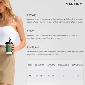 NWT Black‎ SANTINY 16” Golf Skort for Women – XS thumbnail 7
