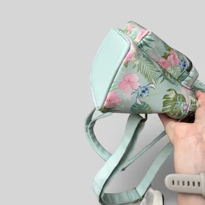 Loungefly Disney Lilo & Stitch Tropical Floral Mini Backpack Pastel Blue Vegan thumbnail 9