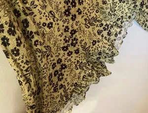 Urban Outfitters Sorrento wrap romper green floral print and puff sleeves small thumbnail 8