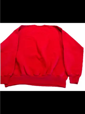 Y2K Walt Disney World Mickey Mouse Red Holiday Christmas Sweatshirt XL Vacation thumbnail 5