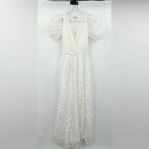 Baltic Born Marseille Lace Dress‎ White Maxi Size Small thumbnail 3