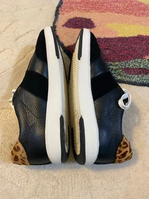 Black leather and suede sneakers 9 thumbnail 2
