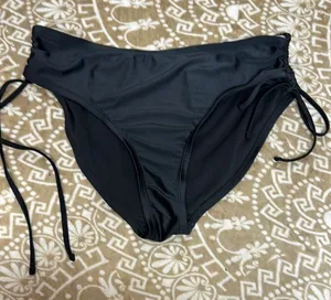 Time and Tru Black Bikini with Adjustable Side Ties thumbnail 1