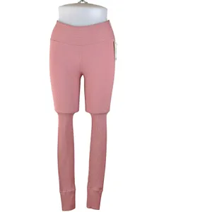 Year of Ours Ribbed Jogger Leggings in Rose Lux Yoga Athletic thumbnail 3