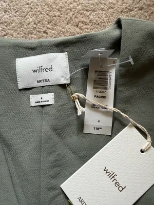 Aritzia Wilfred Pacino Vest Olive Green thumbnail 3