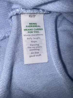 aerie Light Blue Wide Leg Pants thumbnail 6