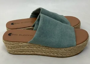 Big Buddha light denim Espadrille Slide-on Clogs Women’s Size 7.5 thumbnail 1