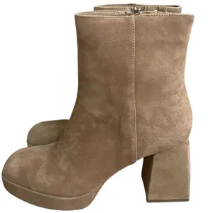 Dolce Vita Ulyses Mushroom Beige Suede Platform‎ Ankle Boot Sz 9.5 Wore Once 1x thumbnail 3