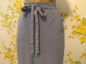 Thread & Supply Light Gray Wide-Leg Pants size XS thumbnail 2