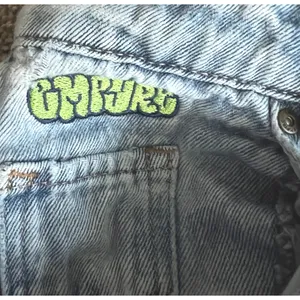 Empyre Cargo Jeans Womens 2 Light Wash Baggy Wide Leg‎ Y2K Skate Denim Pants thumbnail 4