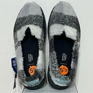 Toms Women's Black & White Plaid Platform Alpargata‎ Loafers Shoes Size: 5.5M thumbnail 8