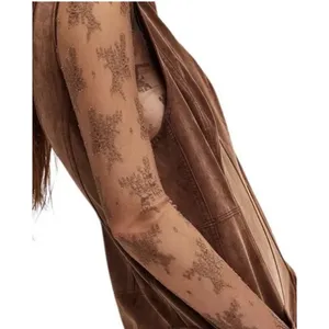 We The Free People NWT Nico Faux Suede One-Piece Jumpsuit XS Brown Romper thumbnail 6