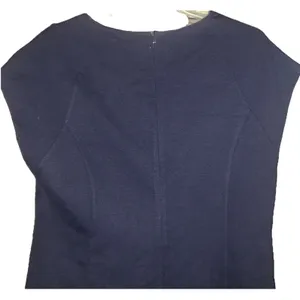 Banana Republic Navy Dress Women Sz 8 Ruffle Detail Lined Office Classic Chic thumbnail 5
