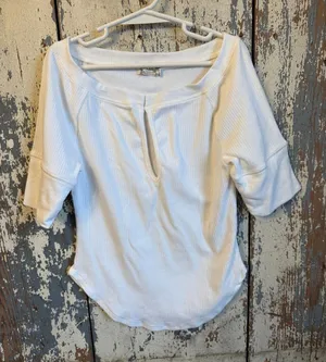 Intimately Free People Baby Tee, White/cream, size XS thumbnail 1