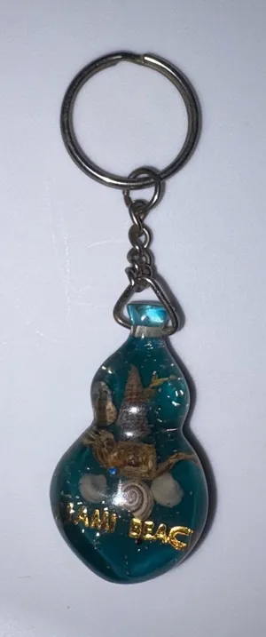 Miami Beach Souvenir Resin Keychain thumbnail 1