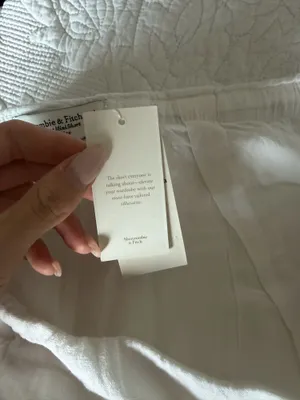 Abercrombie & Fitch white linen skirt thumbnail 8