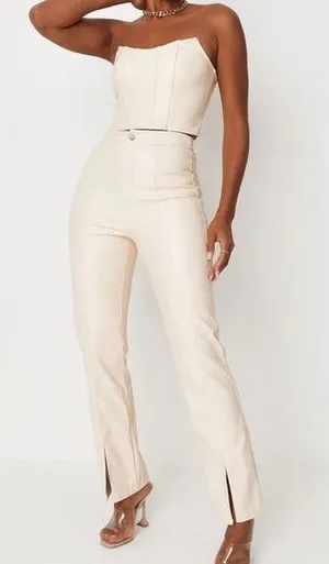 Missguided Leather Pants thumbnail 1