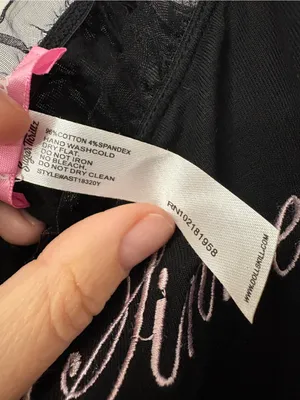 Dolls kill Sugar Thrillz Black Ruffle-Trim 'Sinner' Embroidered Cami thumbnail 7