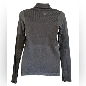Athleta Black and White Striped Top thumbnail 2