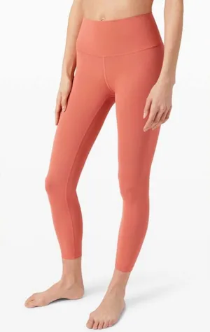 Lululemon Wunder Under High-Rise Leggings Rustic Coral Size 6 thumbnail 1