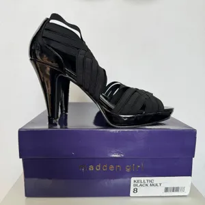 Madden Girl Kelltic Black Strappy Platform Heels 2010 Size 8 thumbnail 3