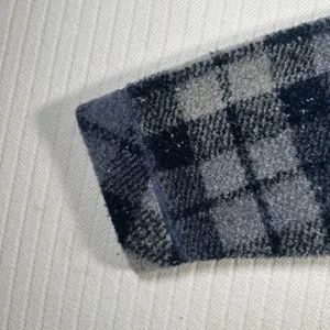 Vintage Woolrich Women’s XL Blue Plaid Fleece Pullover Long Sleeve Crewneck thumbnail 7