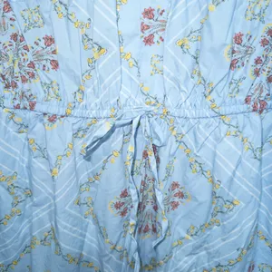 New Loft Blue Tuilerie Balloon Sleeve Pocket Midi Dress Size Small thumbnail 3
