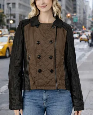 Mossimo NWT quilted faux leather moto jacket size large thumbnail 1