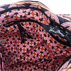 Vera Bradley Morgan Loves Me Pink Orange Floral Quilted Shoulder Bag thumbnail 4