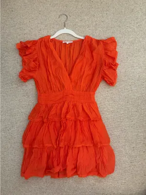 Olivaceous Mini Orange Dress thumbnail 6