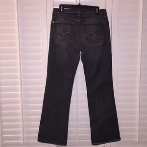 7 for all mankind Distressed Black Jeans Sz 31 thumbnail 4