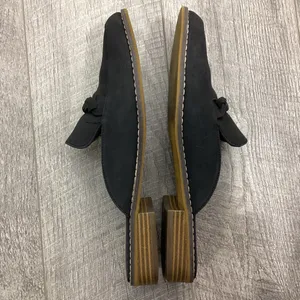 Indigo Rd Irharsen Slide On Loafers Black Braid Detail Size 9 thumbnail 6