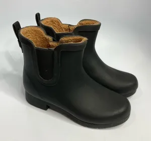 Chooka black Chelsea rain boots lined size‎ 6 thumbnail 1
