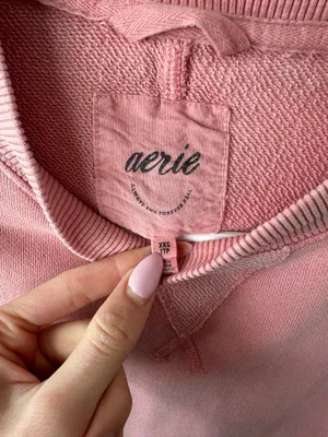 Pink aerie oversized crewneck thumbnail 3