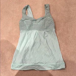Athletica Striped Mint Tank Top thumbnail 1