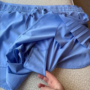 NWOT JoyLab Sky Blue Activewear Athletic Shorts with Fluted Skirt Sides size XXL thumbnail 9