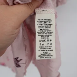 Free People Pink Floral Smocked Square Neck Bell Sleeve Blouse‎ Top M thumbnail 4