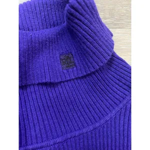 Lauren Ralph Lauren Colorblock Turtleneck Sweater Large Ribbed Knit thumbnail 3
