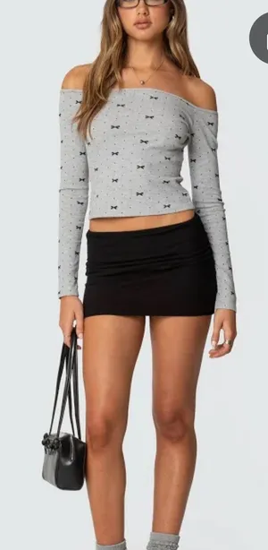 Edikted Black Mini Skirt thumbnail 1