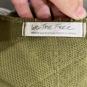 We The Free Come Get It V Neck‎ Cotton Blend Top Adventurer Green Boho M thumbnail 10