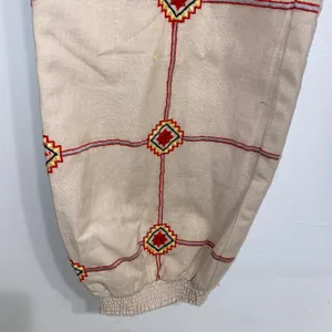 NWT $138 Ivory Lattice Embroidered Joggers XS thumbnail 8